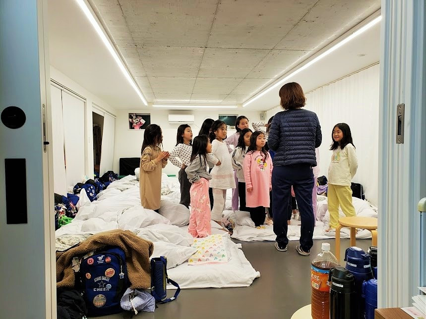 BLAZERS mini camp　就寝