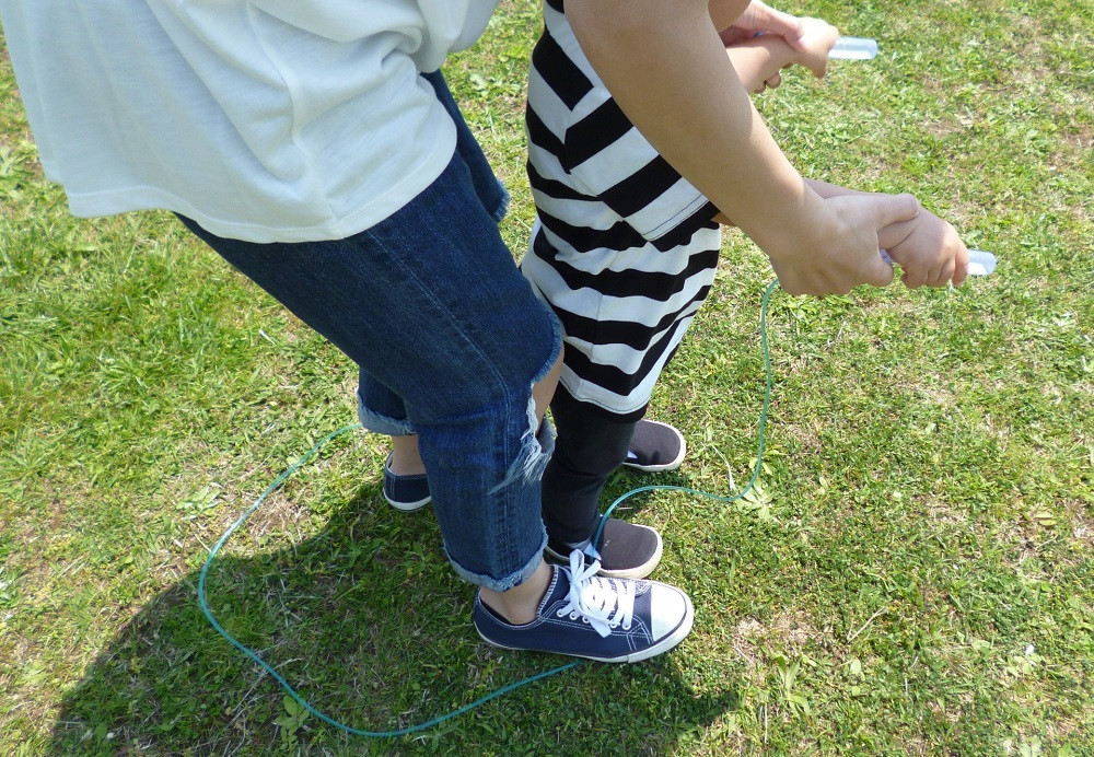 未就園児の縄跳びあそび